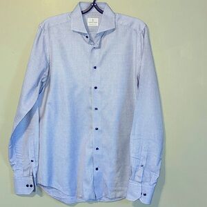 Emanuel Berg Dress Shirt Mens Medium Plaid Long Sleeve Sz 15.75 / 40cm